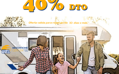 Alquila una Autocaravana en JULIO con una promoción del 40%